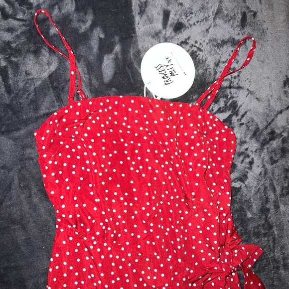 Princess Polly Caesura Mini Dress in Wine Size 2 New with tag - Picture 6 of 15